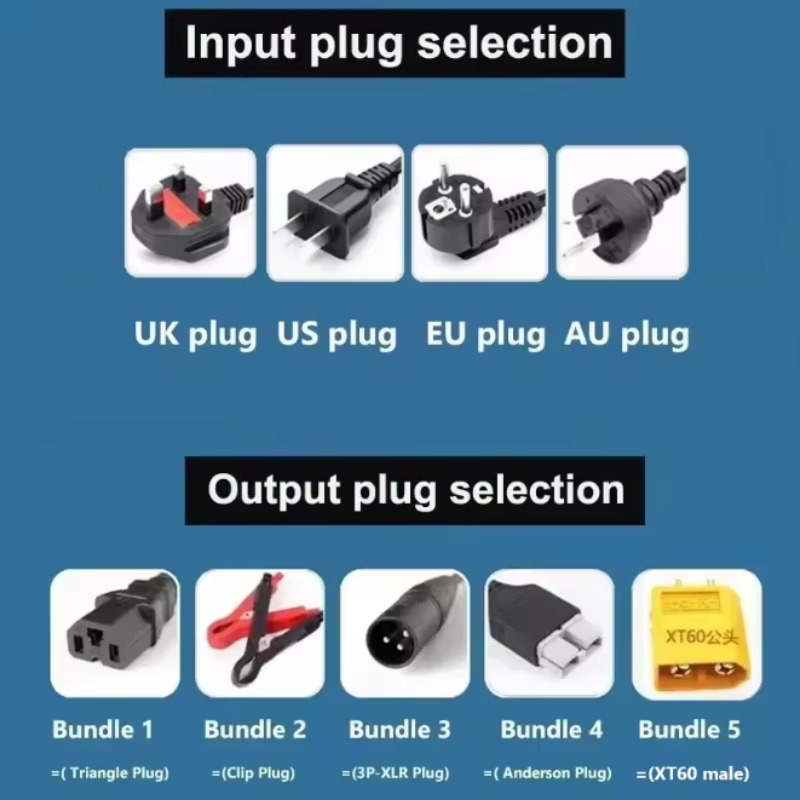 84V 20A Smart Charger - 72V 2-8A 2-9.5A 2-15A 2-20A アルミシェルスマート調整可能電流リチウム電池充電器