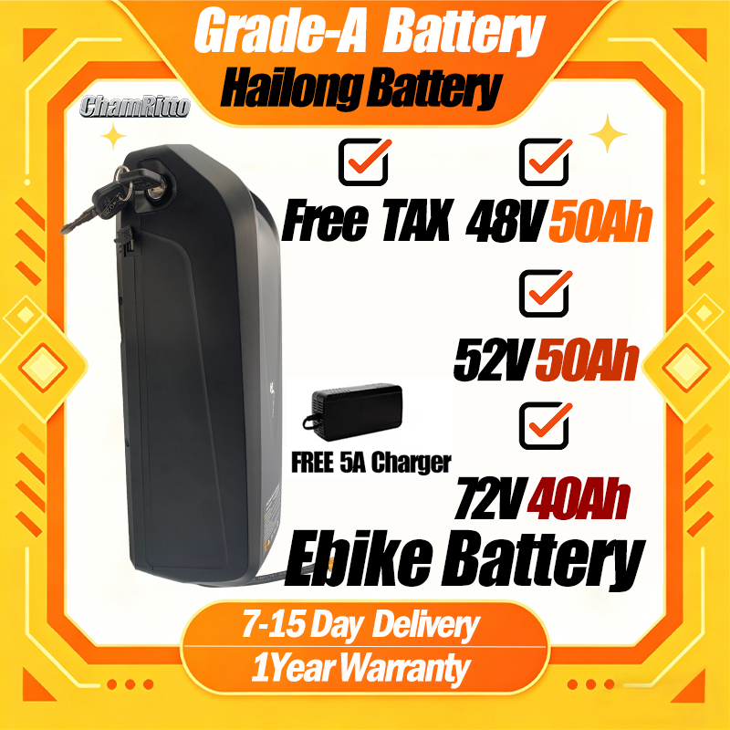 72V 50Ah 21700 Lithium Battery - 48V 50AH 52V 36V 30AH 電動自転車バッテリー