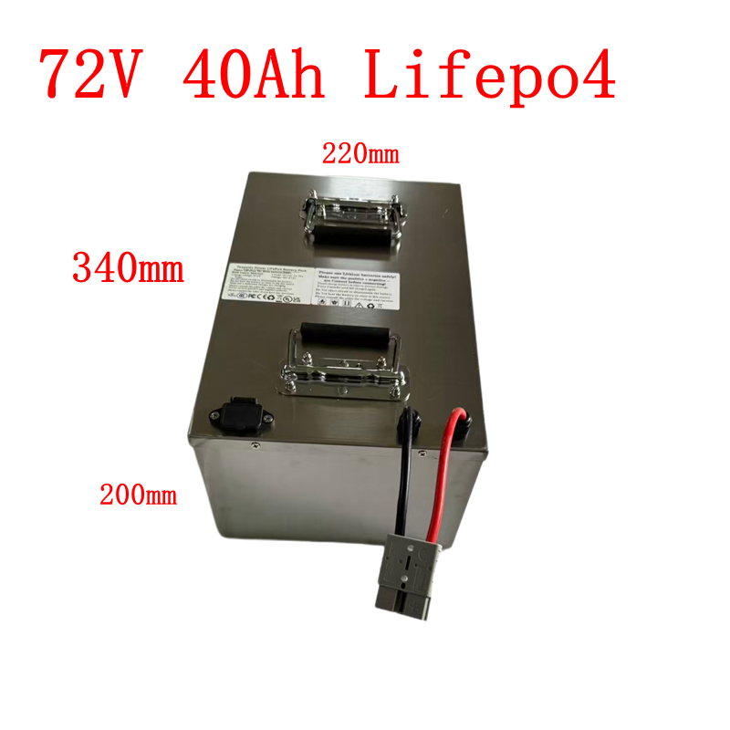 72V 40Ah Lifepo4 Battery Pack - 24S 72v 40ah lifepo4リン酸鉄リチウム電池パックBMS（5000w 3500wフォークリフト、RV、ボート、ゴルフカート、キャンプ用品用）