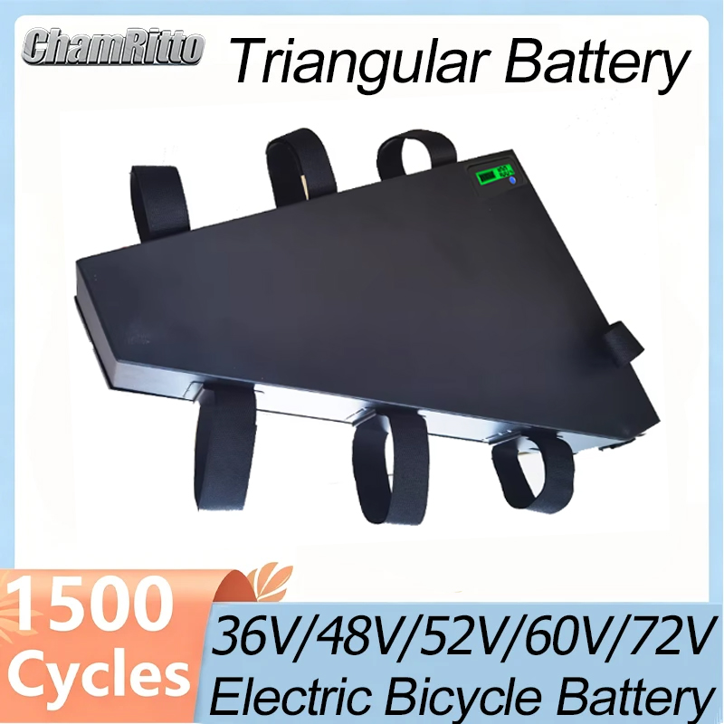 72V 50Ah 21700 Lithium Battery - 電動自転車 60v72v 3000w 三角形バッテリー 36v 48v