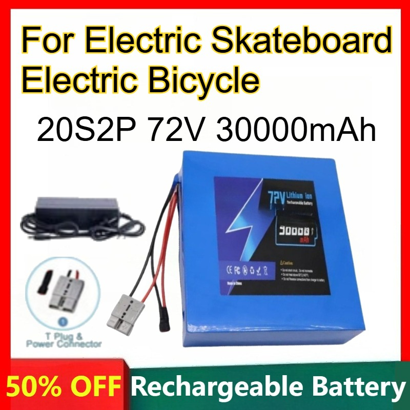 72V 40Ah Lifepo4 Battery Pack - 21700 ポリマーリチウム電池 20S2P 72V 30000mAh 電動スケートボード電動自転車充電式電池