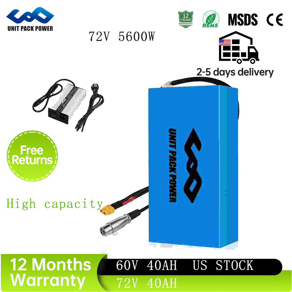 72V 40Ah Lifepo4 Battery Pack - 48V 40Ah 60V 72V 電動自転車バッテリーパック 52V