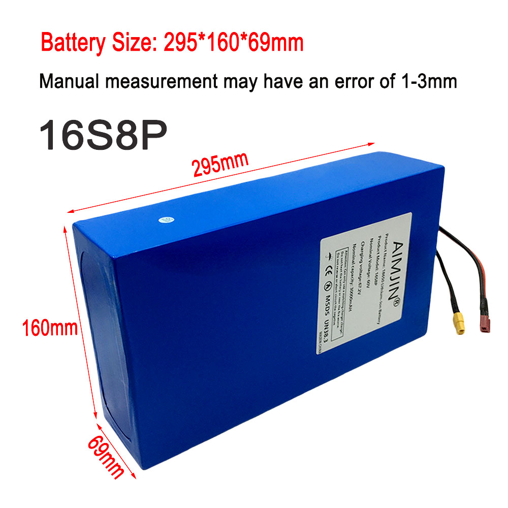 16S8p 1000-3000W 新品リチウムバッテリー 6 - 60V 50Ah Electric Scooter Battery のレビューと価格