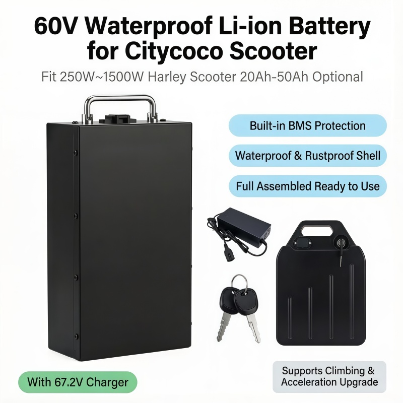 高速交換60Vリチウムバッテリー、安定した電力出力、20Ah - 60V 50Ah Electric Scooter Battery のレビューと価格