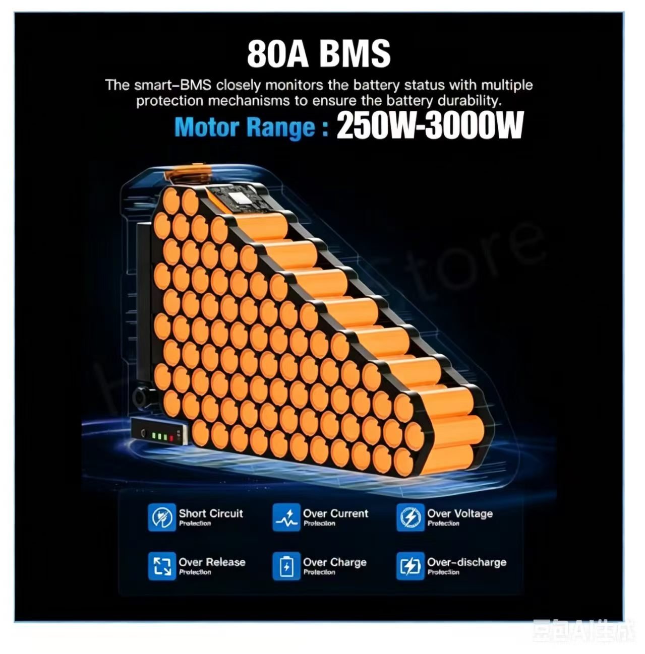 電動自転車 36v 48v 52v 2000w バッテリー  - 72V 50Ah 21700 Lithium Battery のレビューと価格