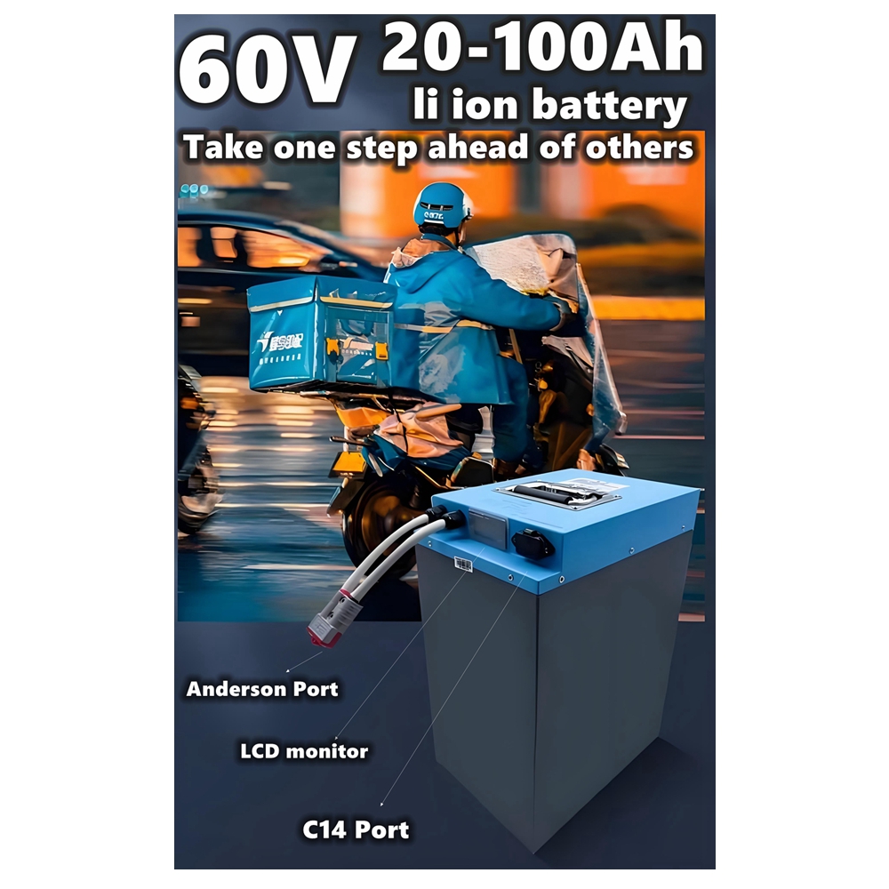 HS 60Vスクーター用リチウムイオンバッテリー 30Ah  - 60V 50Ah Electric Scooter Battery のレビューと価格