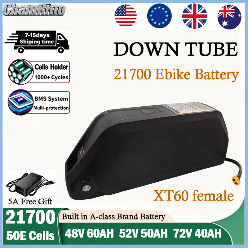 48V 52V 25Ah 30Ah 40Ah 50Ah 60 - 72V 50Ah 21700 Lithium Battery のレビューと価格