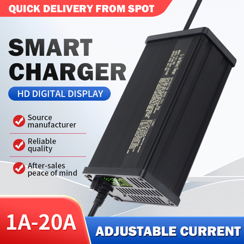 72V 調整可能なリチウム電池充電器 1-8A 1-9.5A - 72V 15A Fast Charger のレビューと価格