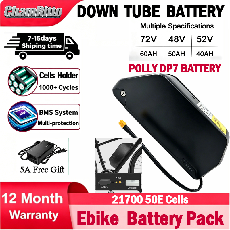 Eバイク Cham-rider 36V 48V 52V 30 - 72V 50Ah 21700 Lithium Battery のレビューと価格