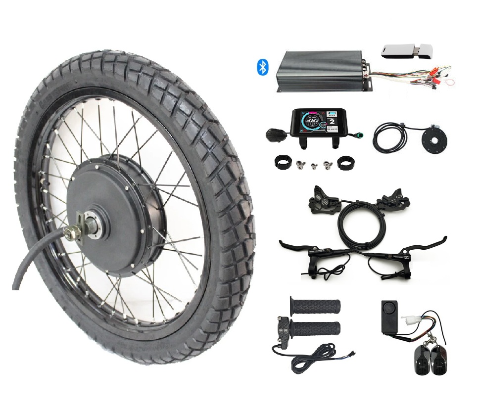 48V-72V 100A 5000W バイクリム後輪電動自転 - 72V 100A Sabvoton Controller のレビューと価格