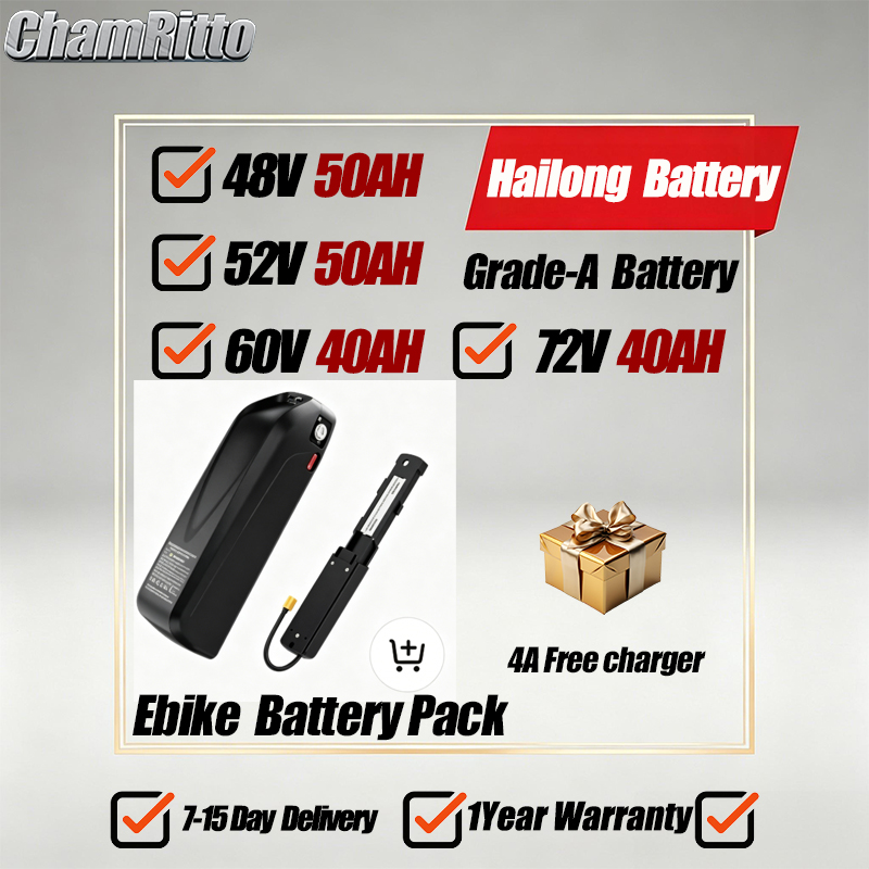 電動自転車バッテリー 21700 Hailong Polly - 72V 50Ah 21700 Lithium Battery のレビューと価格