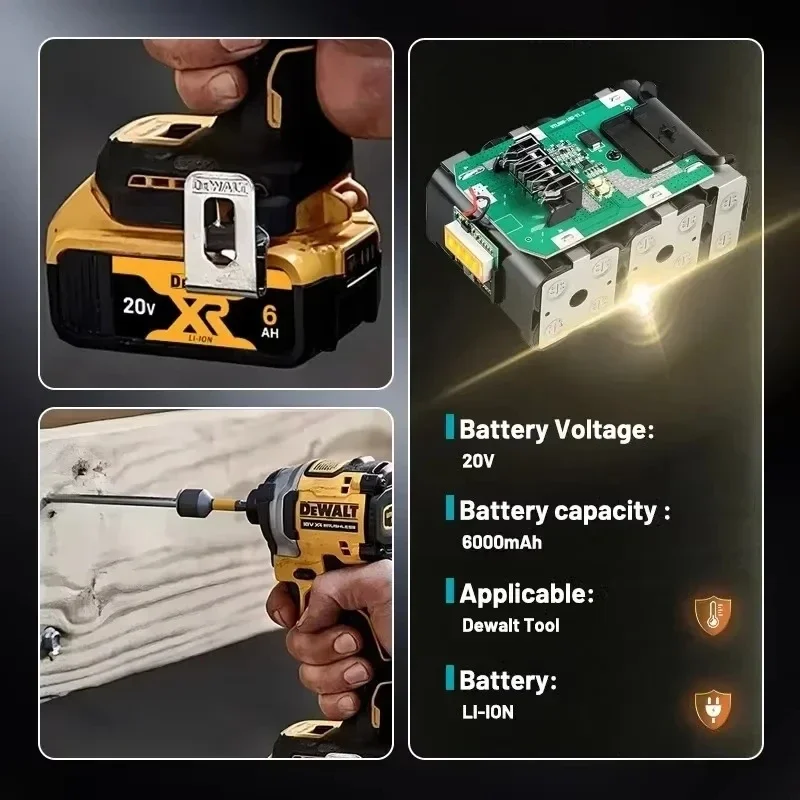 100%純正Dewalt 20Vバッテリー、2AH 6AH充 - 60V 50Ah Electric Scooter Battery のレビューと価格