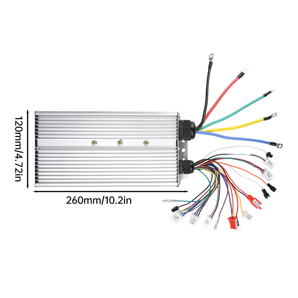 48V 60V 72V 84V 5000W ブラシレスモータ - 72V 100A Sabvoton Controller のレビューと価格