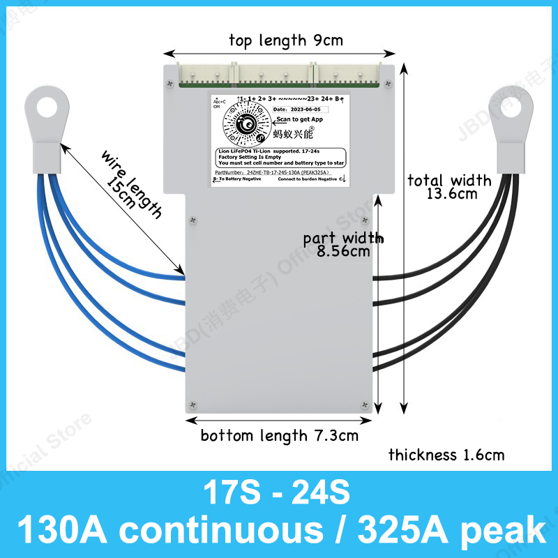 ANT BMS 17S～24S 850A 300A 100A - 84V 50A Smart Bms Bluetooth のレビューと価格