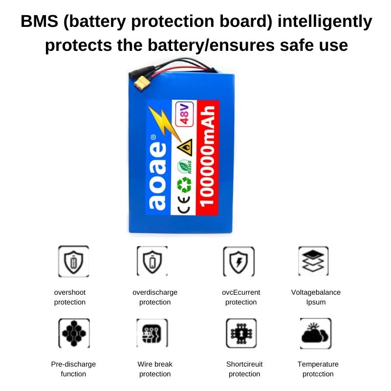 13S8P 48V 100ah リチウムバッテリーパック 1 - 60V 50Ah Electric Scooter Battery のレビューと価格