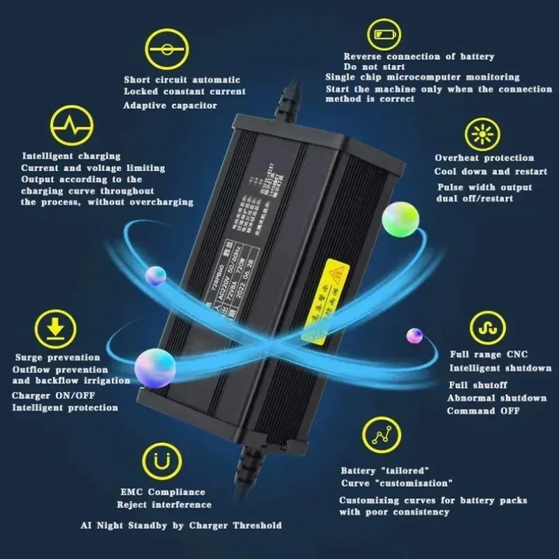 72V 20S 84V スマートLifepo4バッテリー充電 - 84V 20A Smart Charger のレビューと価格