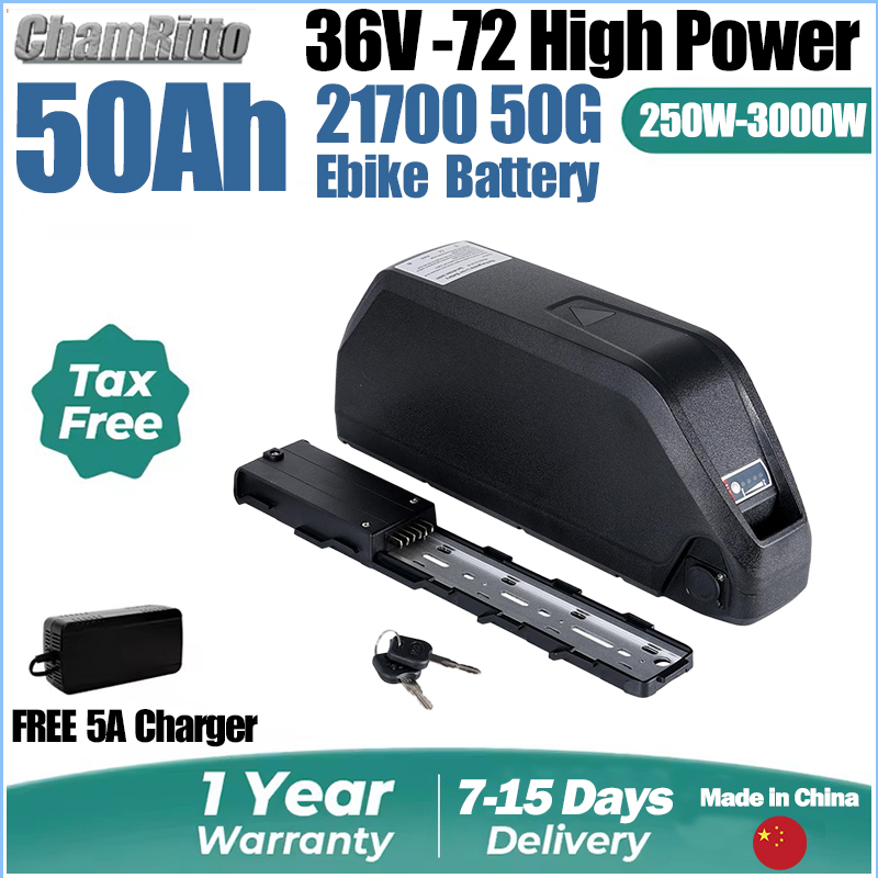 48V 30AH電動自転車バッテリー 21700セル 60V - 72V 50Ah 21700 Lithium Battery のレビューと価格