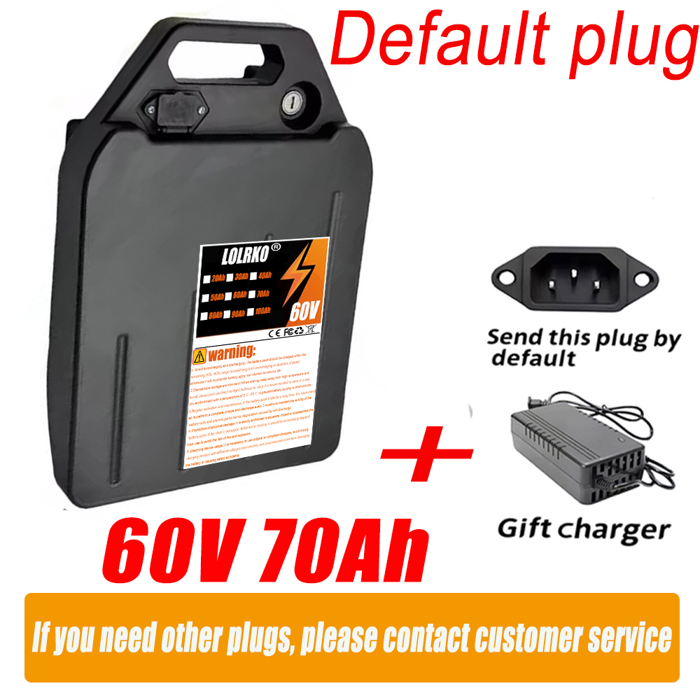 電動車両用リチウムバッテリー 60V 20Ah 50Ah 1 - 60V 50Ah Electric Scooter Battery のレビューと価格